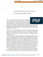 Interest, Cognition, and The Case of L-And Science: K. Ann Renninger & Kathryn R. Riley