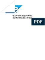 SAP EHS Regulatory Content Update Guide