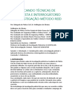 APLICANDO TÉCNICAS DE ENTREVISTA E INTERROGÁTORIO NA INVESTIGAÇÃO - Wellington de Oliveira