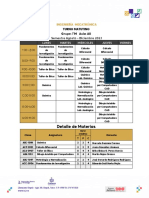 Detalle de Materias: Semestre Agosto - Diciembre 2023