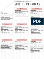 Calendario Palabras 1º 