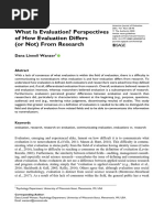 Linnell, Dana (2021) What Is Evaluation Perspectives of How Evaluation Differs (Or Not) From Research.