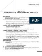 Biotechnology I (Lecture Note)