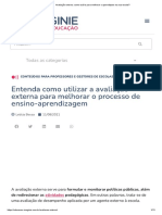 Avaliação Externa - Como Usá-La para Melhorar o Aprendizado Na Sua Escola