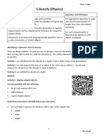 Density Practical Booklet Y11