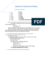 Fractional To Binary