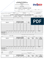 Deped Form 137 A