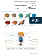 English Exam - 5º Primaria