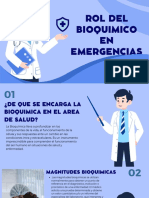 Rol Del Bioquimico en Emergencias