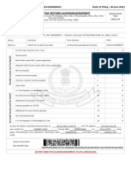 Indian Income Tax Return Acknowledgement: Acknowledgement Number:312151100280623 Date of Filing: 28-Jun-2023