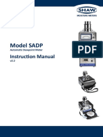 SHAW SADP Dewpoint Meter Instruction Manual