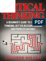 CRITICAL THINKING - Jennifer Wilson