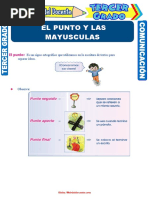 El Punto y Las Mayúsculas para Tercer Grado de Primaria