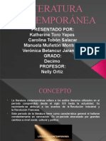 Literatura Contemporánea Katherine Toro