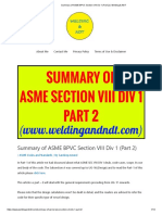 Summary of ASME BPVC Section VIII Div 1 (Part 2) - Welding & NDT