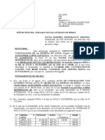 Demanda Ejecucion de Acta de Conciliacion Por Alimentos