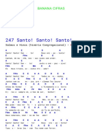 247 Santo! Santo! Santo! - Salmos e Hinos (Hinário Congregacional) - Simplificada