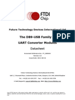 The DB9-USB Family of UART Converter Modules: Datasheet