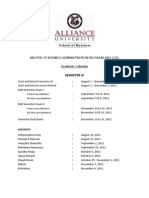 Sem III Schedule (July 2010-12)