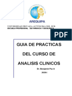 Guia de Practicas de Analisis Clinicos Upads 2020 Practicas 2-6