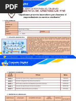 3º - 4° Experiencia de Aprendizaje - Exp5.educacion para El Trabajo