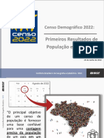 Primeiros Resultados de Populacao e Domicilios Apresentacao