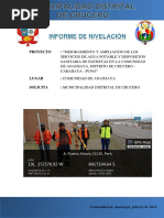 Informe de Nivelacion Zona Concentrada