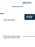  Paper Spec Guide HP 1998