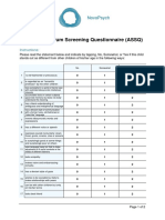 Autism Spectrum Screening Questionnaire