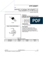 Stp130N6F7: N-Channel 60 V, 4.2 Mω Typ., 80 A Stripfet™ F7 Power Mosfet In A To-220 Package