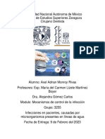 Infecciones en Pacientes, Causadas Por Microorganismos Presentes en Líneas de Agua