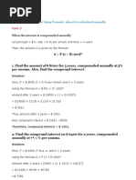 Compound Interest by Using Formula