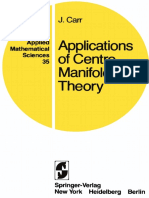 (Applied Mathematical Sciences 35) Jack Carr (Auth.) - Applications of Centre Manifold Theory-Springer-Verlag New York (1981)