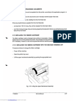 3.7.4 Explllslon of Processed Documents: 3.7.5.1 Replacing The Ribbon Cartridge With The Machine Powered Off