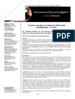 Various Concepts of Occlusion in Full Mouth