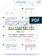 Worksheet Math Grade 7 Using Probability 0