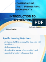 Q1 W1 Intro To Accounting