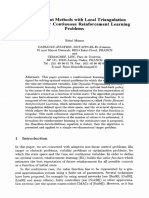 Finite-Element Methods With Local Triangulation R e F I N e M e N T For Continuous Reinforcement Learning Problems