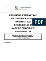 GR 11 Physical Sciences P2 (English and Afrikaans) November 2022 Possible Answers