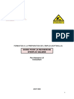 Formation À La Préparation de L'emploi - Guide Pour La Recherche D'emploi