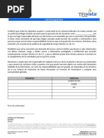 Carta Responsiva Usuarios Telvista