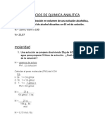 Ejercicios de Quimica Analitica II