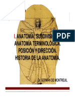 Clase Divis, Posic, Historia Anatomía