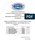 Hydraulic Performance Analysis of WDS 