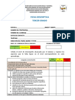 Ficha Descriptiva 3er Grado