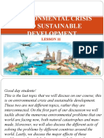 Lesson 11 Environmental Crisis and Sustainable Development