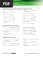 AHStarter Midterm Test