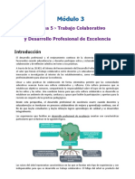 Trabajo Colaborativo y Desarrollo Profesional de Excelencia