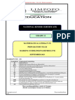 Mathematics P2 Memo 202309