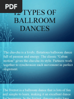 12 Types of Ballroom Dances